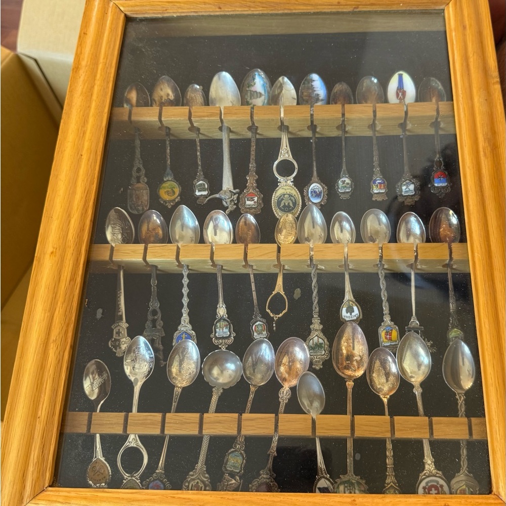 Decorative Silver Spoon Collection Display - Picture 4 of 4